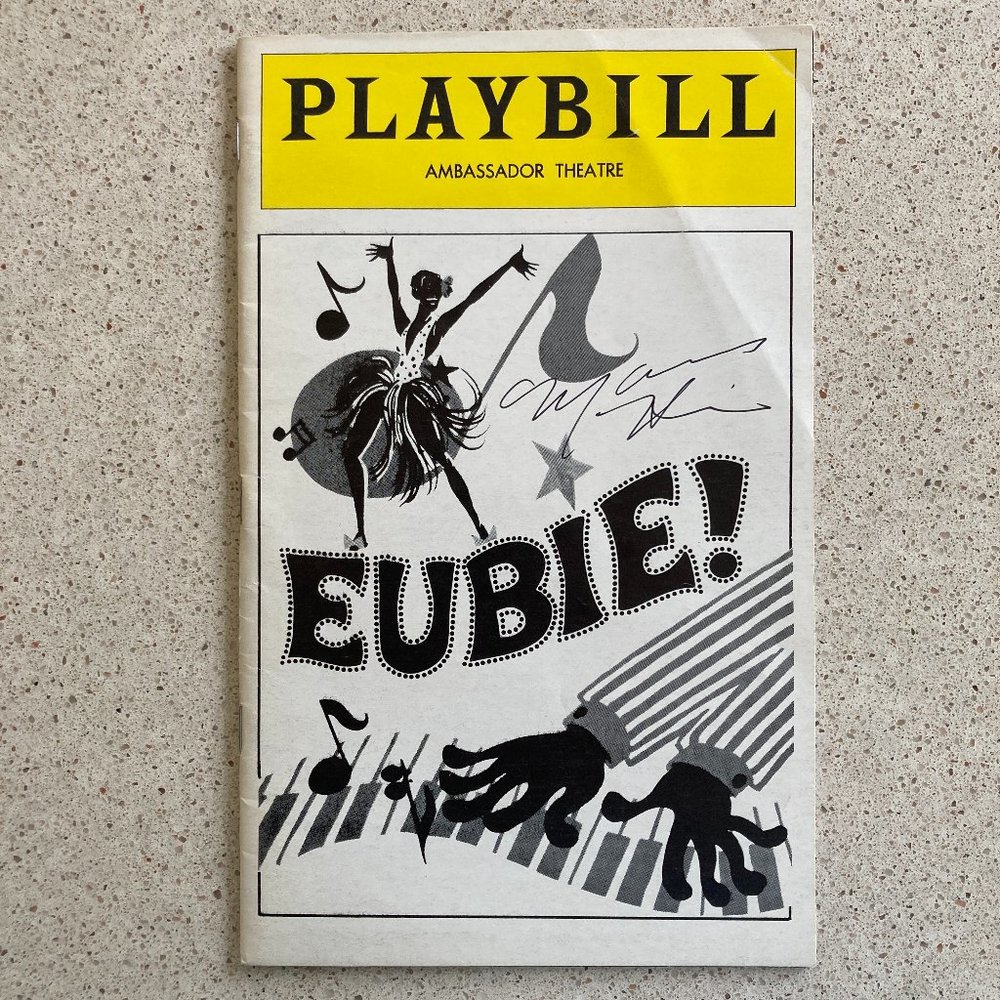 Maurice Hines (Only) Signed Eubie! Playbill Gregory Hines Eubie Blake May 1979